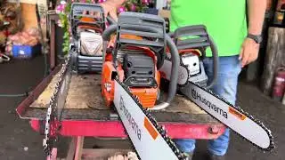 תצוגת החורף של מסורי הוסקוורנה המקצועיים לגיזום ולכריתה אצל רמי שטילמן יסוד המעלה