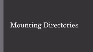 Beginners Guide to Kali Linux Part 11 -  Mounting Directories