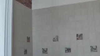 2. Облицовка плиткой стен кухни без штукатурки.  Окончание.