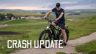 Crash Update + Cruising on an ebike! Himiway Cruiser