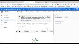 GCP AI vertex Notebook Creation