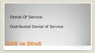 71# Kali Linux - DoS vs DDoS