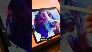 Make more realistic digital watercolor paintings! It’s easier than you think. #arttips #procreate