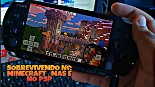 Sobrevivendo no MINECRAFT de PSP #3 Fizemos uma casa !!
