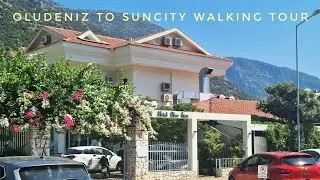Oludeniz beach front to Suncity resort #tour