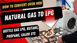 How to Convert Natural Gas Cooker Oven Hob to Bottle Gas lpg, Butane, Propane, Calor Etc