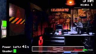 FNAF 1 ноч Бонни смотрит в самеру