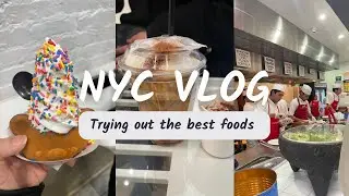 Weekend at NYC! | Line Friends, Rilakkuma Ice Cream, Min & Mon purse shopping!