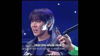 u can clearly tell hobi wasn't into it