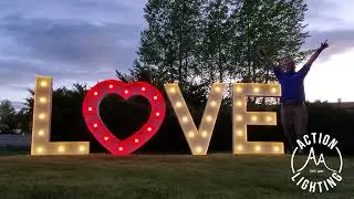 Steel Marque Letters by Action Lighting