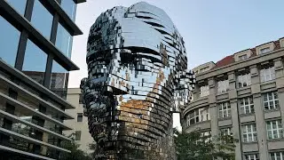 The Franz Kafka Head in Prague, Czech Republic by David Černý فرانز كافكا