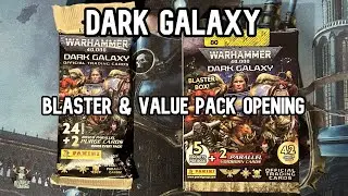Panini Warhammer 40,000 Dark Galaxy Trading Cards Value Pack & Blaster Box Opening - NICE Inferno's!