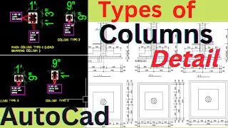 Column Detail-Column Reinforcement Detail || How to Draw Column Reinforcement design in AutoCAD |
