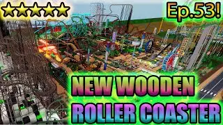 [Roblox: Theme Park Tycoon] SPEED BUILD Ep. 53 - GIANT WOODEN ROLLER COASTER