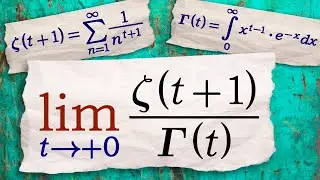 Limit with gamma function and zeta function