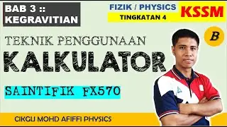 Kaedah Tekan Kalkulator (Fx 570)
