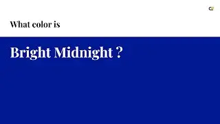 Bright Midnight color 