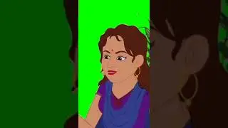 sweet selfie girl | green screen cartoon | aaghosh tv