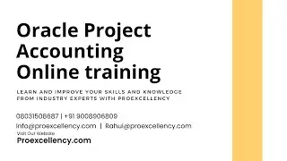 Oracle Project Accounting Online training |  Oracle Project Accounting Training, Certification