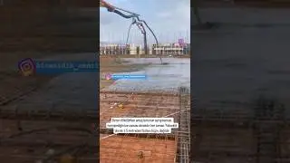Beton mu döküyorlar bahçe mi suluyorlar belli değil ! #building #construction #buildings #deprem