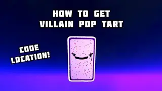 How To Get The VILLAIN POP TART | Glitch Zone Code Location