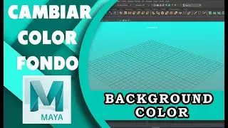 COMO CAMBIAR EL COLOR DEL FONDO O BACKGROUND COLOR EN MAYA AUTODESK