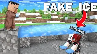 Trolling Villagers With Secret Ice Bunker In Minecraft!!!!!🥶🥶