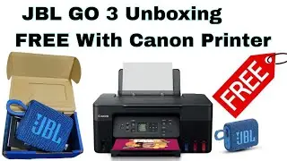 JBL Go 3 Bluetooth Speaker Unboxing & Review | Free with Canon Printer Offer!