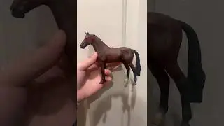 Custom CollectA Hanoverian stallion to dapple grey #collecta #model #horse #breyer #custom #fyp