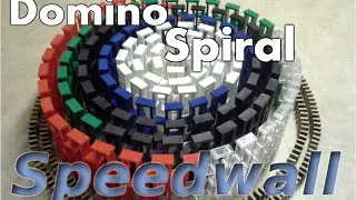Domino Spiral Speedwall - 1500 dominoes