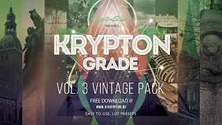Krypton Grade Vol. 3. Vintage Pack. 10 Бесплатных LUT Пресетов