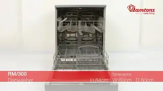 Ramtons | RW/300 Dishwasher | Clean Utensils | Cutlery | Glasses | Product Specifications