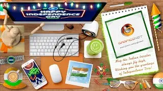 15th of August, India Independence Day Greetings Video Animation