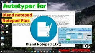 Autotyper for Blend Notepad , Notepad Plus (.wrt)/ Notepad Editor 2020 Copy paste trick 