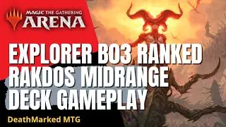 MTG Arena Explorer Ranked B03 Gameplay with Rakdos Midrange (Weekend Grind)