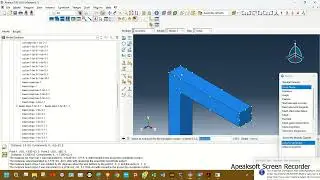 L type RC beam-column joint simulation in Abaqus