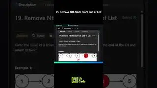 Leetcode 19. Remove Nth Node From End of List #shorts #python #leetcodechallenge #coding #leetcode