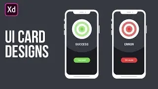 UI Card Design in Adobe XD Tutorial