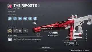 Destiny 2, The Riposte bugged