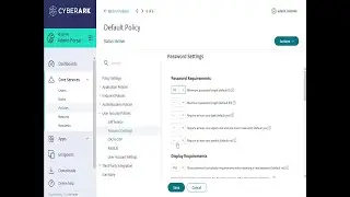 How to Modify Default Policy - CyberArk Identity