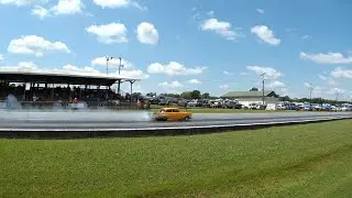 Jeff Lutz '57 Chevy Makes a Pass. Beech Bend Raceway.