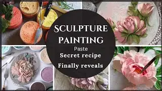 Diy Sculpture paste from Home| How To Make Sculpture Painting Paste| Diy Sculpture Art.