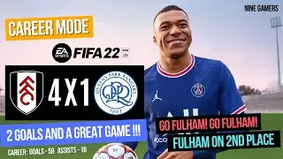 FIFA 22 - Fulham 4 x 1 Queens Park Rangers - GOOOOAL! Career Mode! (F22.042)