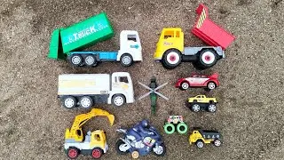 Finding Toys.Sand Trucks.Garbage Trucks.Tank Trucks.Excavator Trucks.Ambulance Cars
