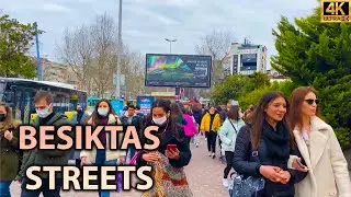 Istanbul Walking Tour- Besiktas Streets- 4K UHD 60 FPS