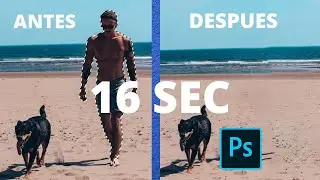 COMO BORRAR personas EN PHOTOSHOP 2024 16 segundos
