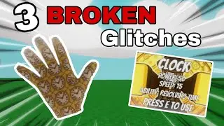 3 BROKEN Glitches With The Clock Glove! (Roblox Slap Battles)
