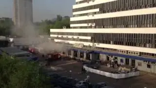 Пожар в здании Почты России. Утро следующего дня