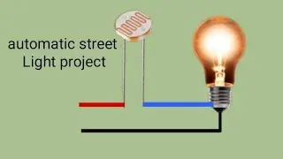 Automatic on off street light circuit using LDR sensor