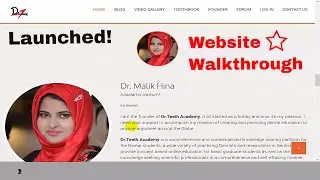 Dr.Teeth Academy : Website walkthrough 